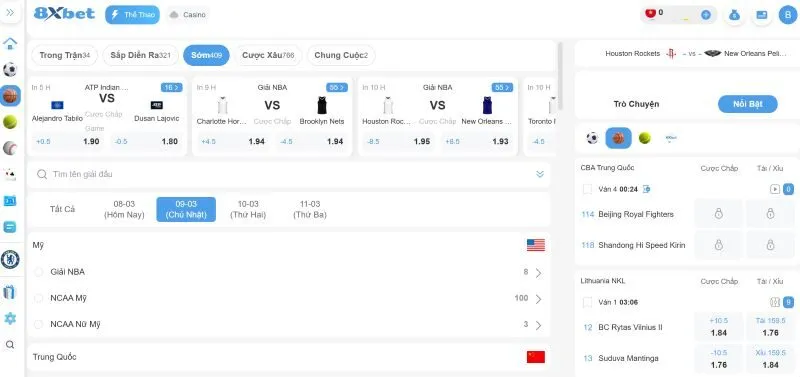 Hướng dẫn tham gia chơi game bóng rổ 8xbet đơn giản 