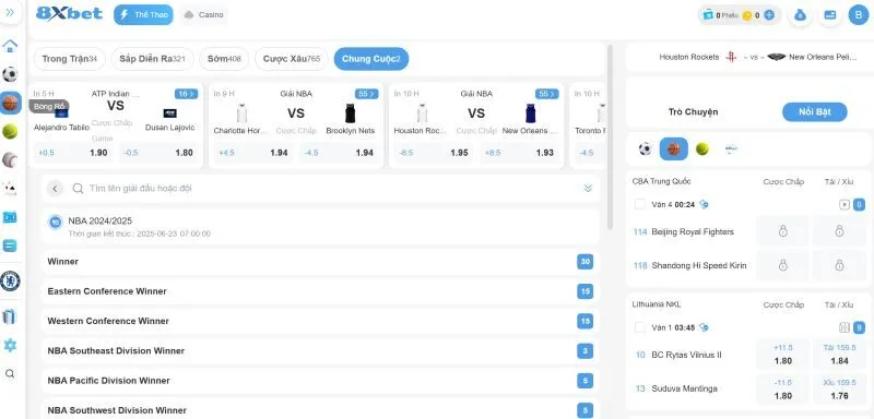 Giới thiệu Game bóng rổ 8xbet 